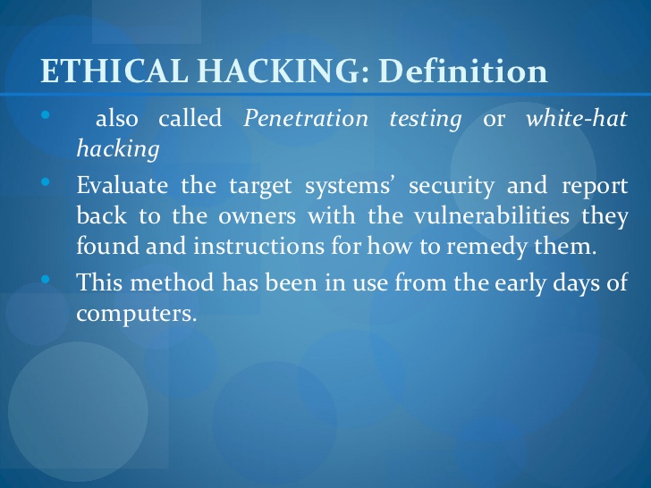 Definition of hacking in computer terms